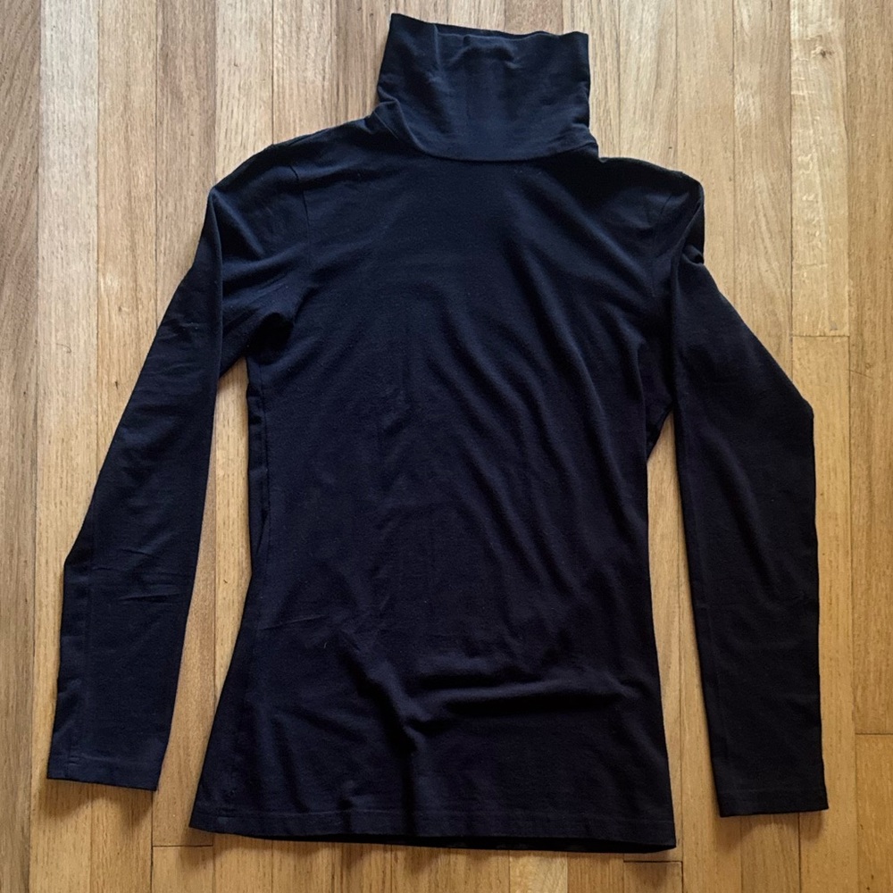 Frenchi Turtle Neck Long Sleeve Black Large